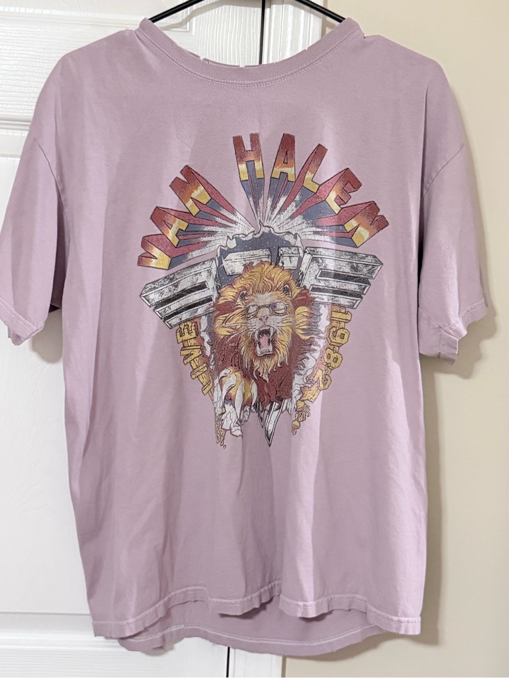 Graphic Tee - Van Halen Lavender Lion Band shirt